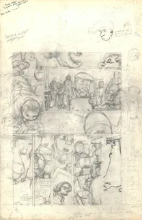 Black and white original page, Julien Boisvert , Gris noir (T.2), Michel Plessix