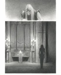 Planche noir et blanc, Le Fantôme de l'Opéra , Paul & Gaëtan Brizzi