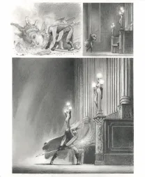 Planche noir et blanc, Le Fantôme de l'Opéra , Paul & Gaëtan Brizzi