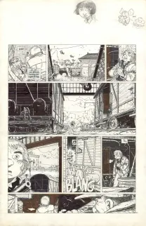 Black and white original page, Julien Boisvert , Charles (T.4), Michel Plessix