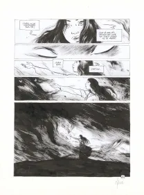 Black and white original page, Ténébreuse, Livre second  (T.2), Vincent Mallié