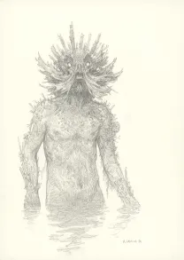 Sketch, The Lovecraft archives, Armel Gaulme