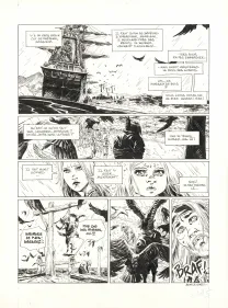 Planche noir et blanc, 1629... ou l'Effrayante Histoire des naufragés du Jakarta, L'île rouge (T.2), Thimothée Montaigne
