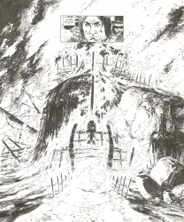 Planche noir et blanc, 1629... ou l'Effrayante Histoire des naufragés du Jakarta, L'île rouge (T.2), Thimothée Montaigne