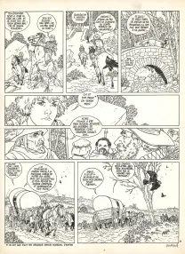 Planche noir et blanc, Les 7 Vies de l'Épervier, Le Temps des chiens (T.2), André Juillard