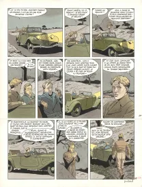 Colored original page, Double 7, André Juillard
