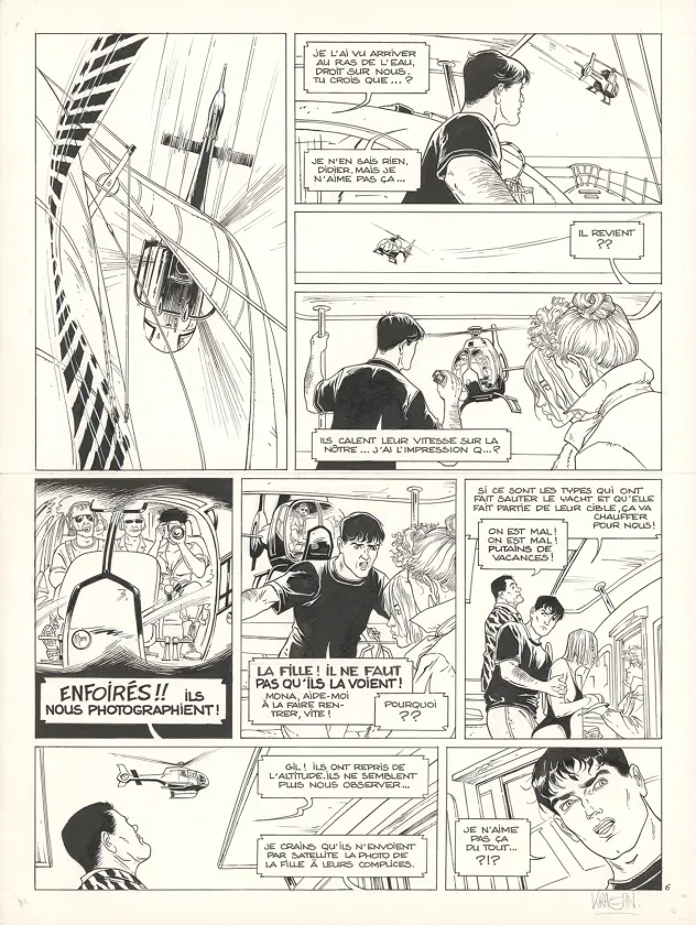 Planche noir et blanc, Gil St André, L'Héritage sanglant (T.9), Jean Charles Kraehn