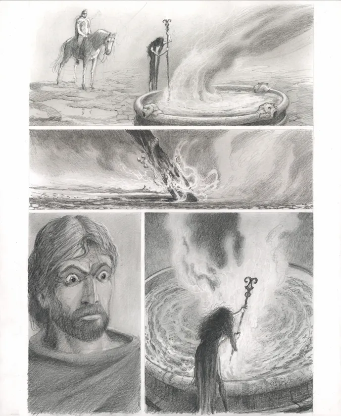 Planche noir et blanc, Macbeth, Paul & Gaëtan Brizzi