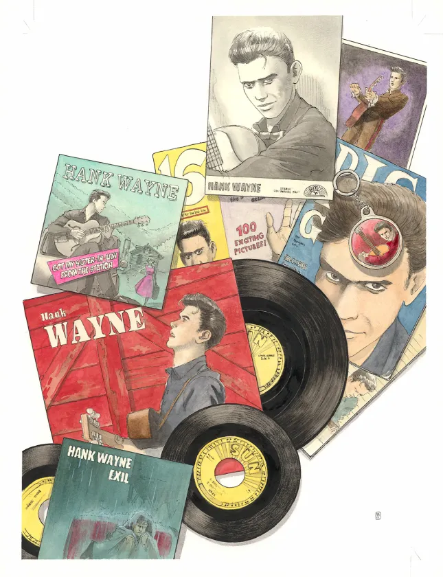 Colored illustration, Rockabilly, Christophe Dubois