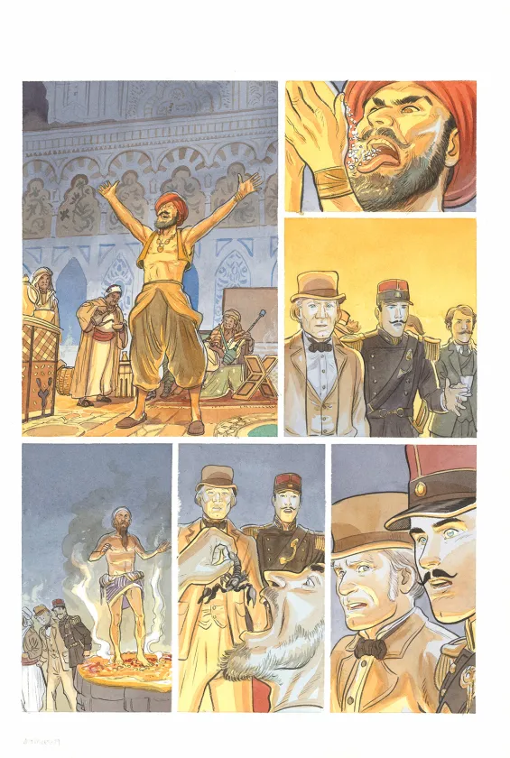 Planche couleur, Artifices, un magicien en Algérie, Julen Ribas