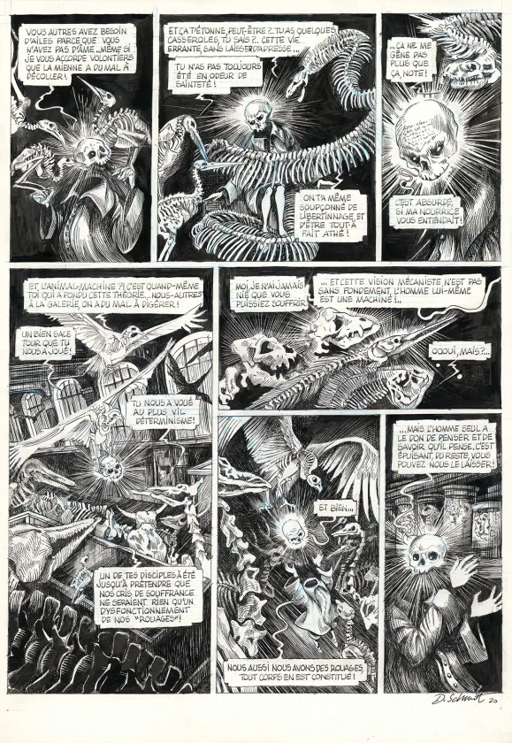 Planche noir et blanc, La Tête de mort venue de Suède, Daria Schmitt