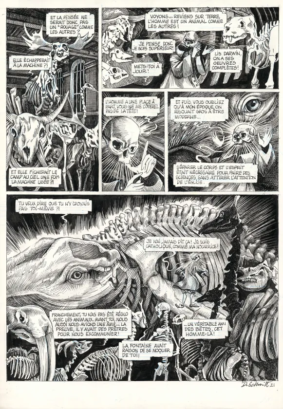 Planche noir et blanc, La Tête de mort venue de Suède, Daria Schmitt