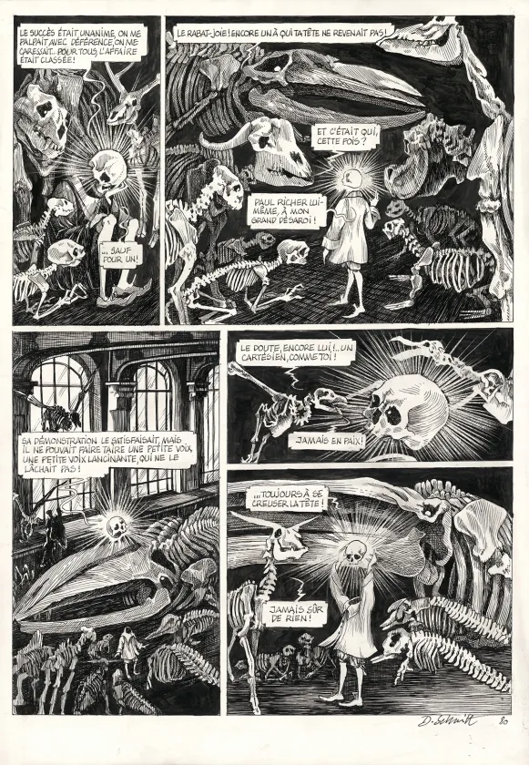 Planche noir et blanc, La Tête de mort venue de Suède, Daria Schmitt