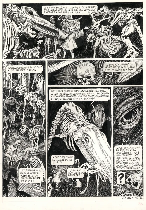 Planche noir et blanc, La Tête de mort venue de Suède, Daria Schmitt