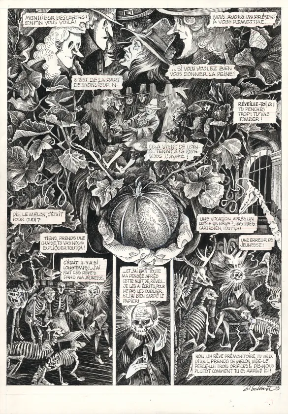 Planche noir et blanc, La Tête de mort venue de Suède, Daria Schmitt