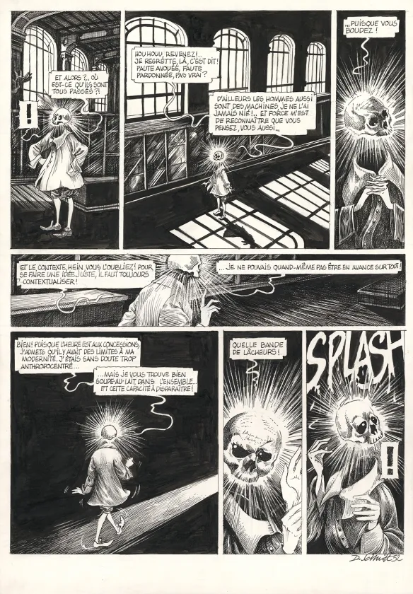 Planche noir et blanc, La Tête de mort venue de Suède, Daria Schmitt