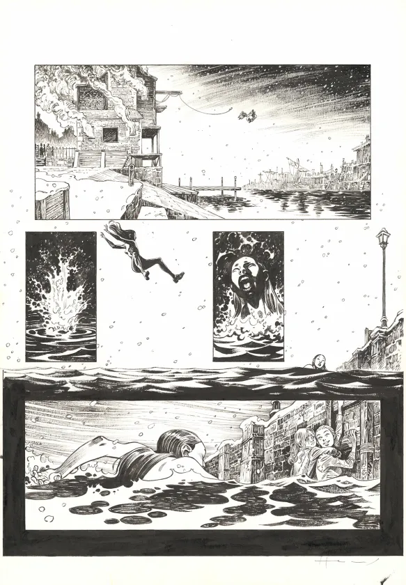 Planche noir et blanc, Shi, Le Roi démon (T.2), Josep Homs