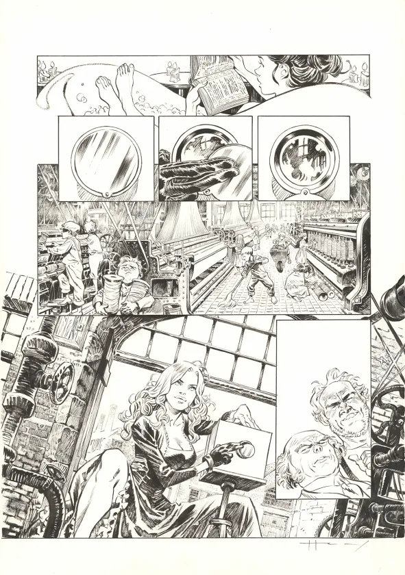Black and white original page, Shi, Black Friday (T.5), Josep Homs