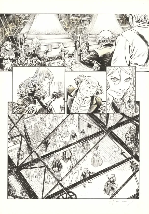 Black and white original page, Shi, Black Friday (T.5), Josep Homs