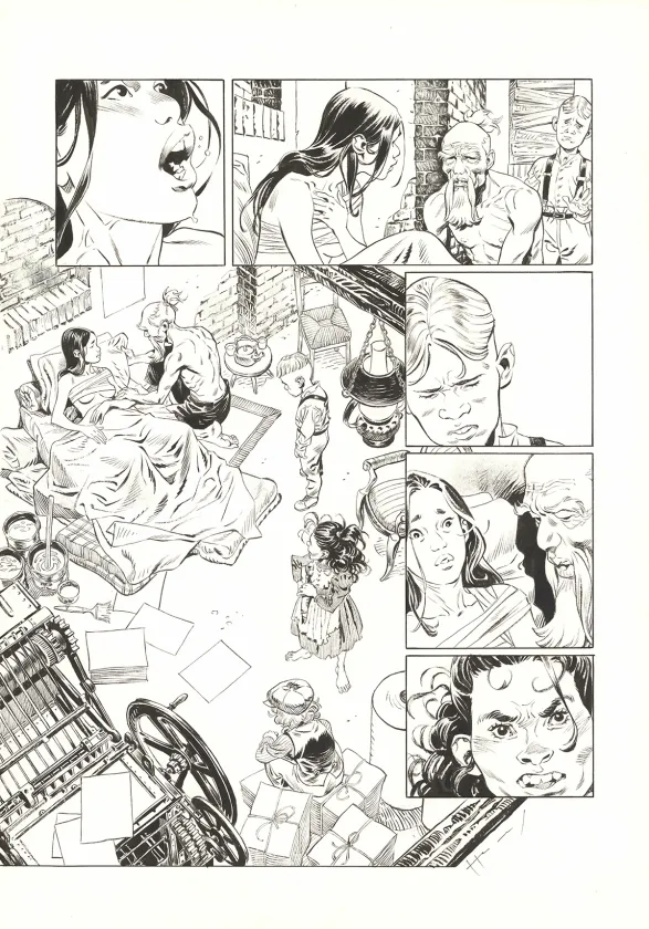 Planche noir et blanc, Shi, Black Friday (T.5), Josep Homs