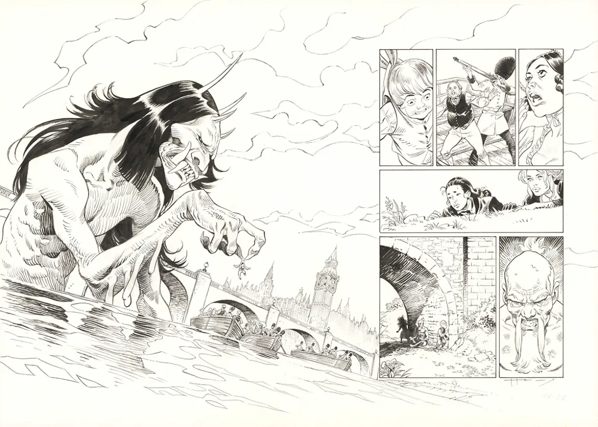 Planche noir et blanc, Shi, La Grande Puanteur (T.6), Josep Homs