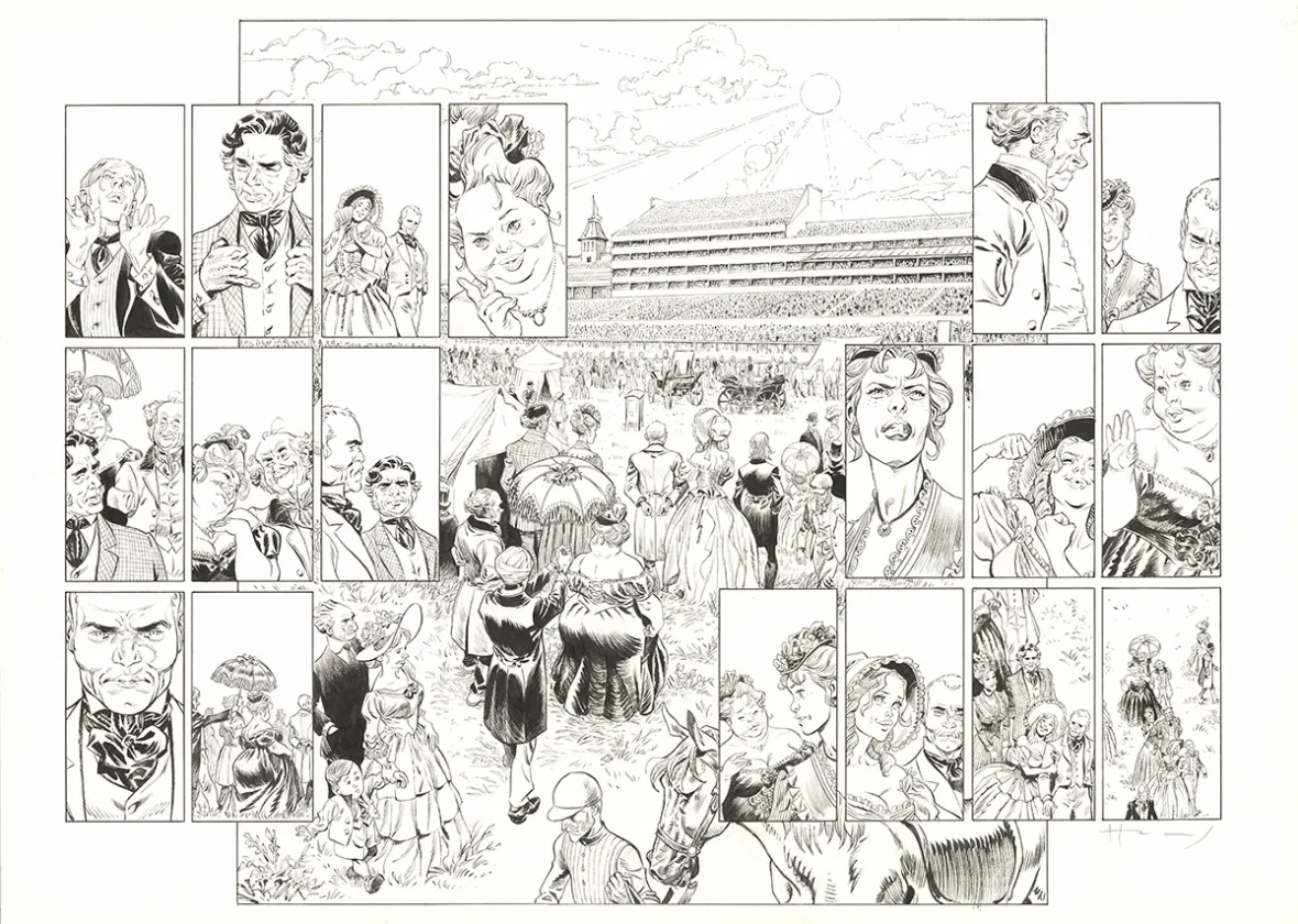 Black and white original page, Shi, Victoria (T.4), Josep Homs