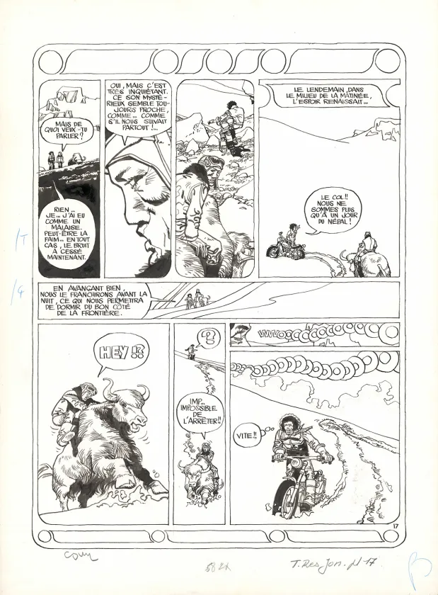Black and white original page, Jonathan, Et la Montagne chantera pour toi (T.2),  Cosey