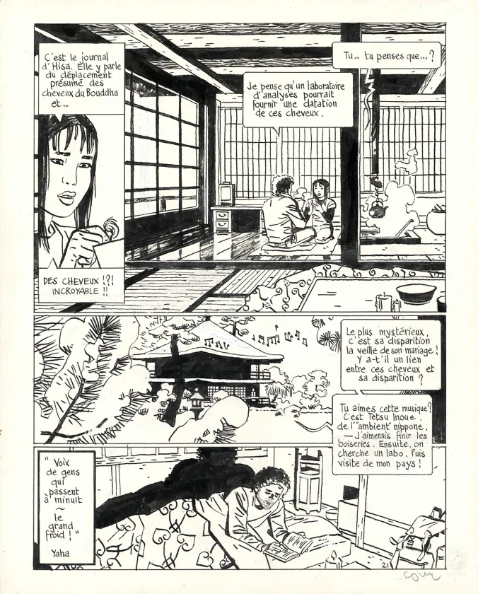 Planche noir et blanc, Jonathan, Atsuko (T.15),  Cosey