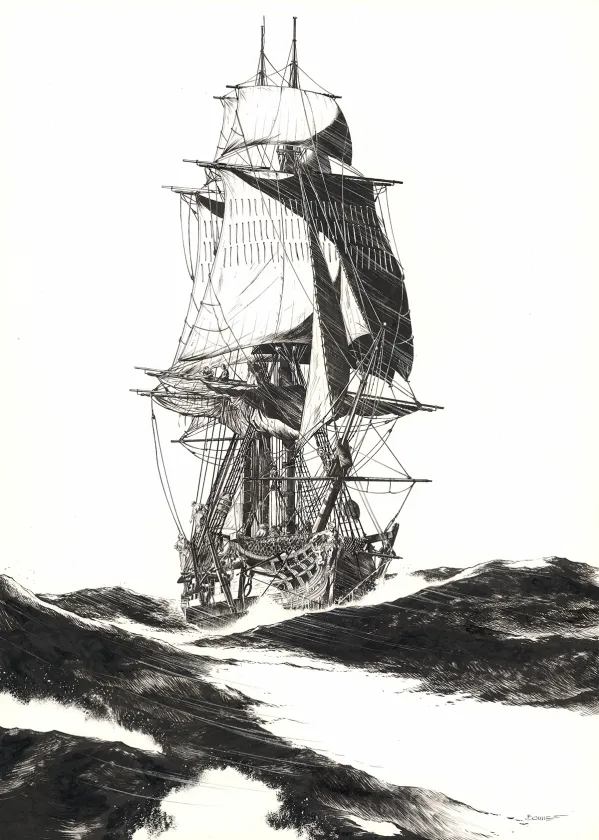 Illustration noir et blanc, Franck Bonnet