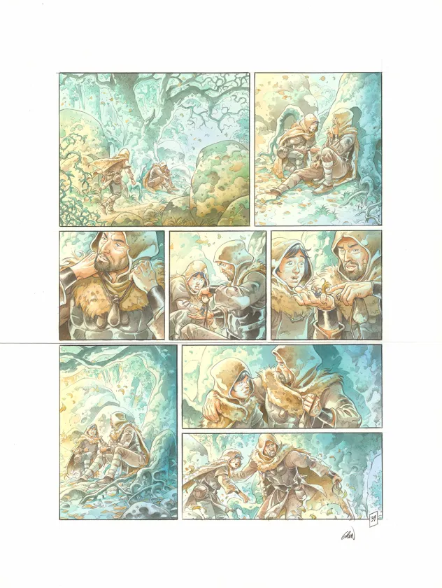 Planche couleur, Les Hautes Herbes,  Grun
