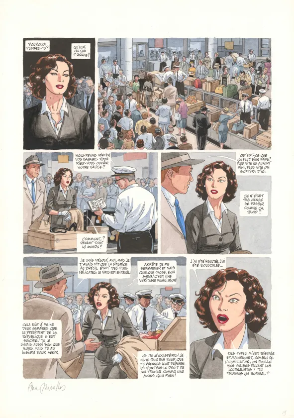Planche couleur, Ava, quarante-huit heures dans la vie d'Ava Gardner, Ana Miralles
