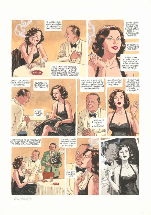 Planche couleur, Ava, quarante-huit heures dans la vie d'Ava Gardner, Ana Miralles
