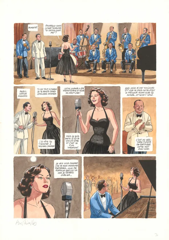 Planche couleur, Ava, quarante-huit heures dans la vie d'Ava Gardner, Ana Miralles