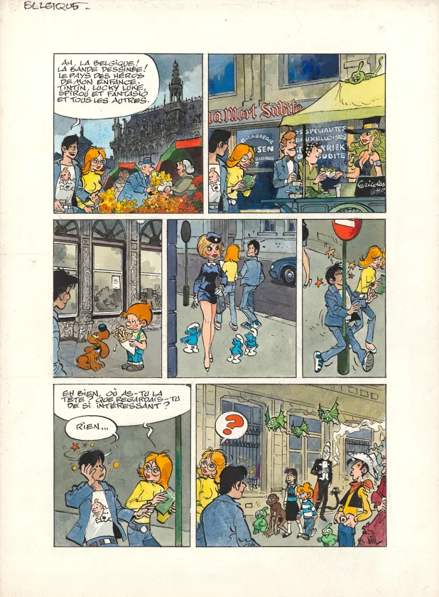 Colored original page, À la découverte de l'Europe,  Will