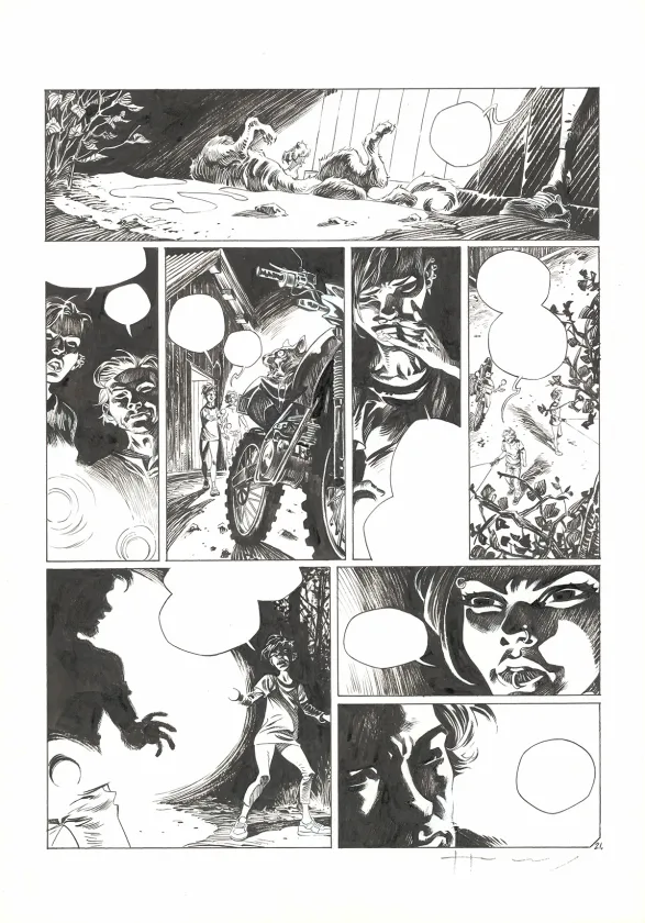 Planche noir et blanc, Millenium, Les Hommes qui n'aimaient pas les femmes - Seconde partie (T.2), Josep Homs