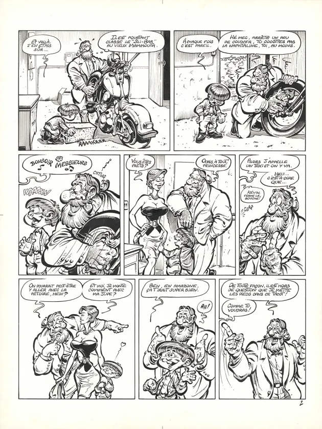 Black and white original page, Litteul Kévin, Litteul Kévin (T.1),  Coyote