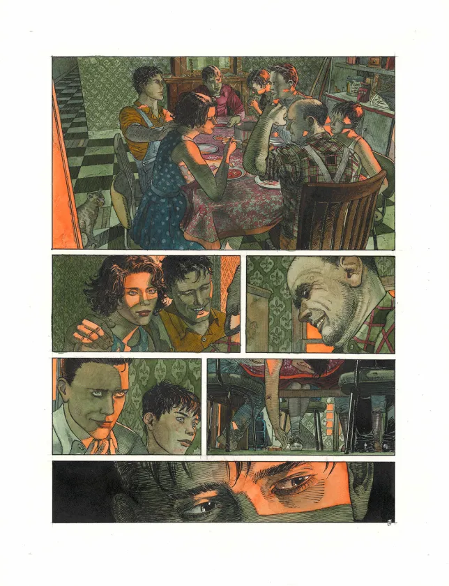 Colored original page, Rockabilly, Christophe Dubois