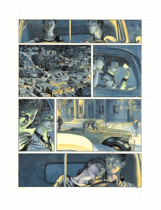 Colored original page, Rockabilly, Christophe Dubois