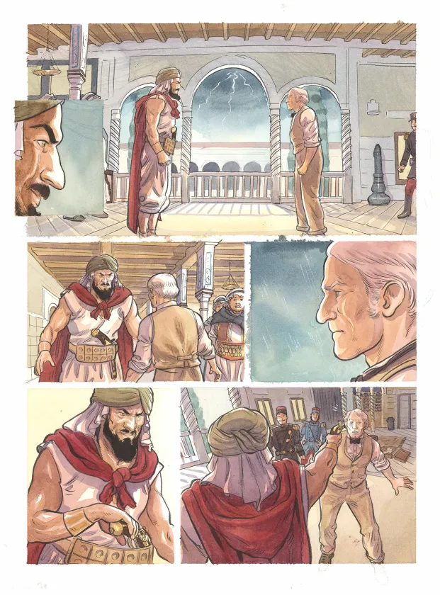 Planche couleur, Artifices, un magicien en Algérie, Julen Ribas