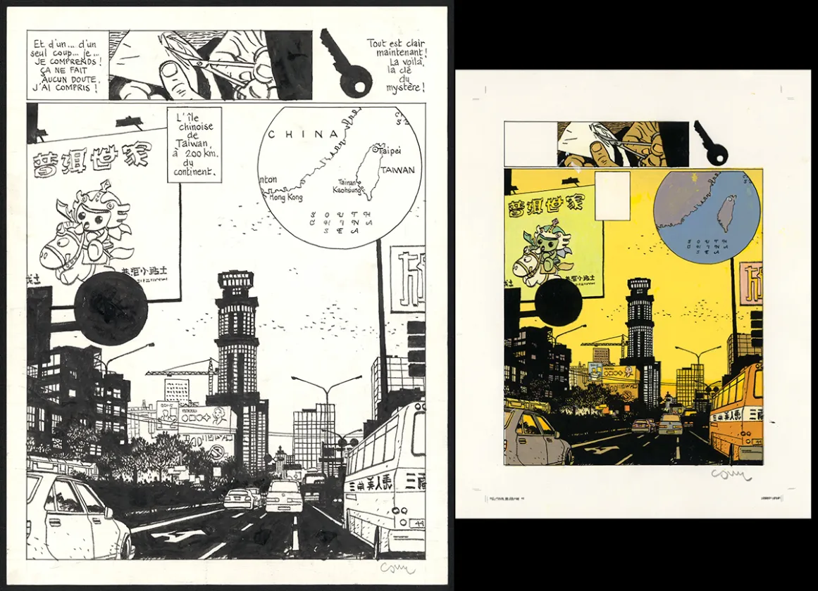 Planche noir et blanc, Yiyun,  Cosey