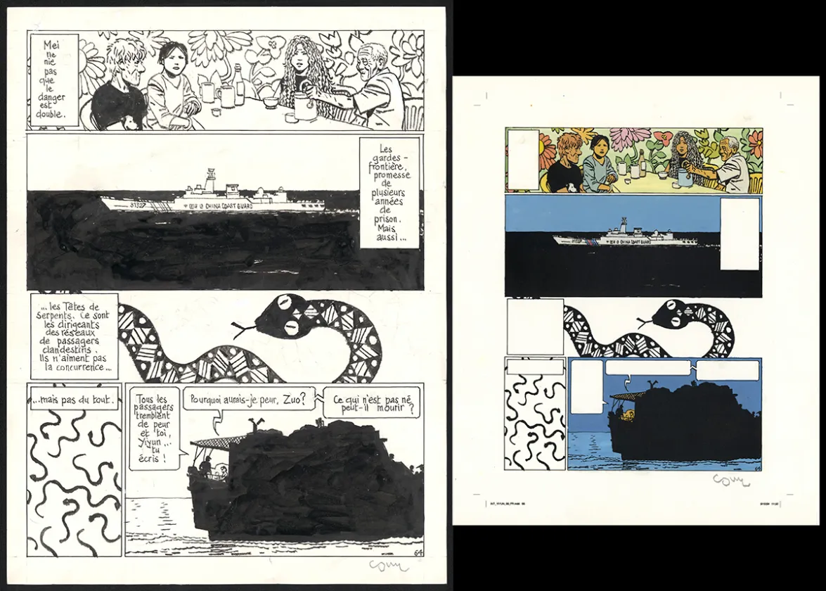 Planche noir et blanc, Yiyun,  Cosey
