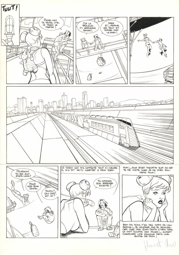 Planche noir et blanc, Golden Cup, Daytona (T.1), Alain Henriet