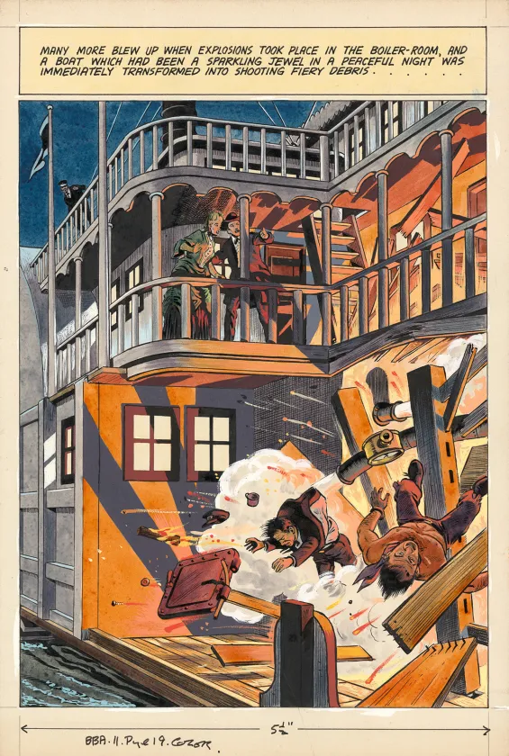 Planche couleur, Buffalo Bill Annual, Denis McLoughlin