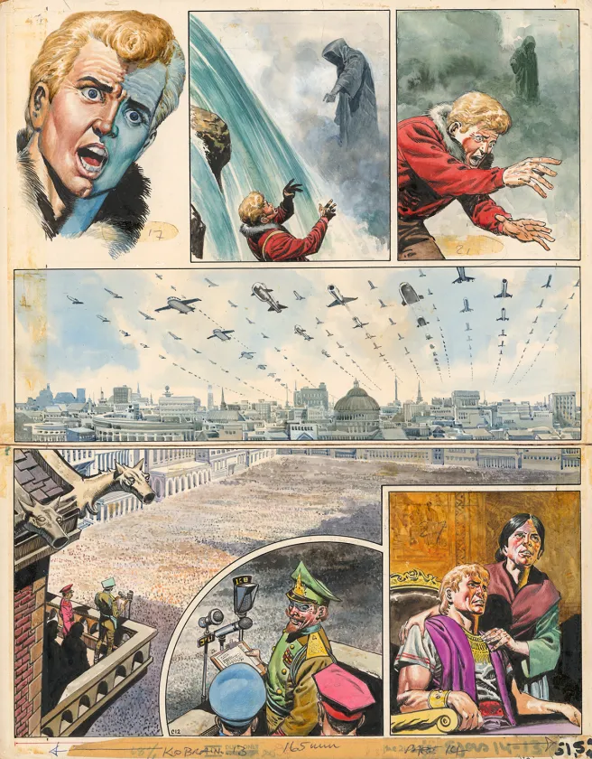 Planche couleur, Trigan Empire, The Puppet Emperor, Don Lawrence