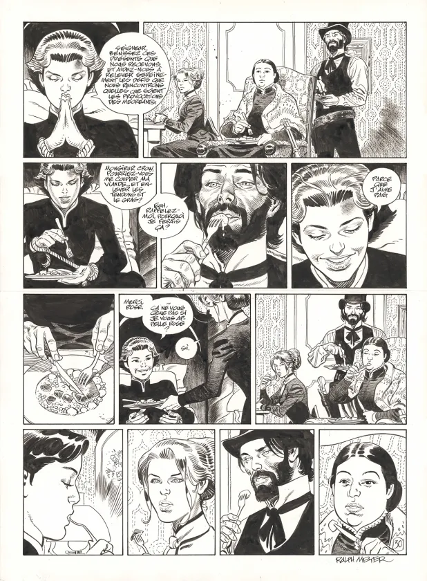 Planche noir et blanc, Undertaker, Le Monde selon Oz (T.8), Ralph Meyer