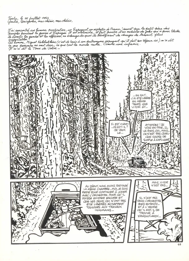 Planche noir et blanc, Le Tour de valse, Ruben Pellejero