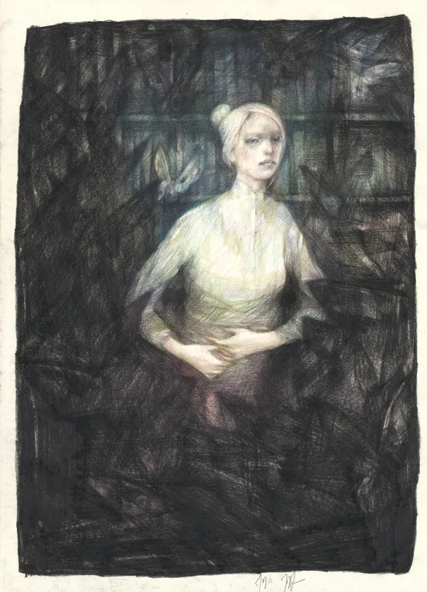 Colored illustration, Les Sorcières de Venise, L'Élue (T.2), Marco Mazzoni