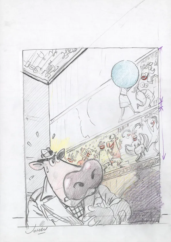 Projet de couverture, La Vache, Johan De Moor