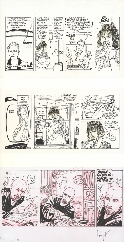 Planche noir et blanc, Alvin Norge, @enfer.Zcom (T.1), Chris Lamquet