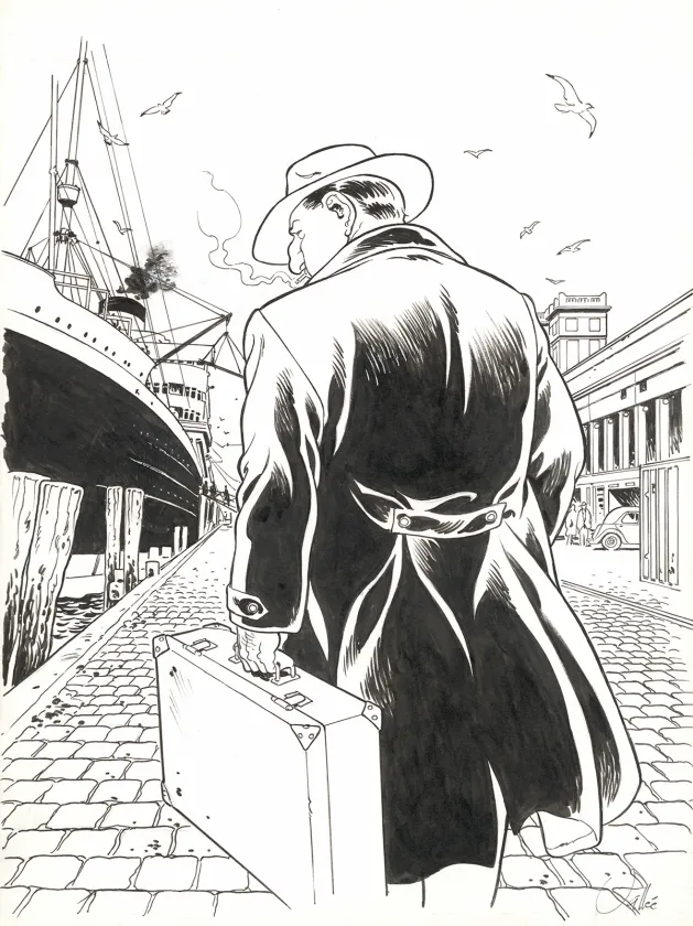 Black and white illustration, Il Était une fois en France, Sylvain Vallée